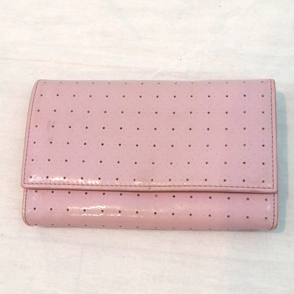 Francesco Biasia Pink Leather Trifold Wall… - Picture 7 of 13